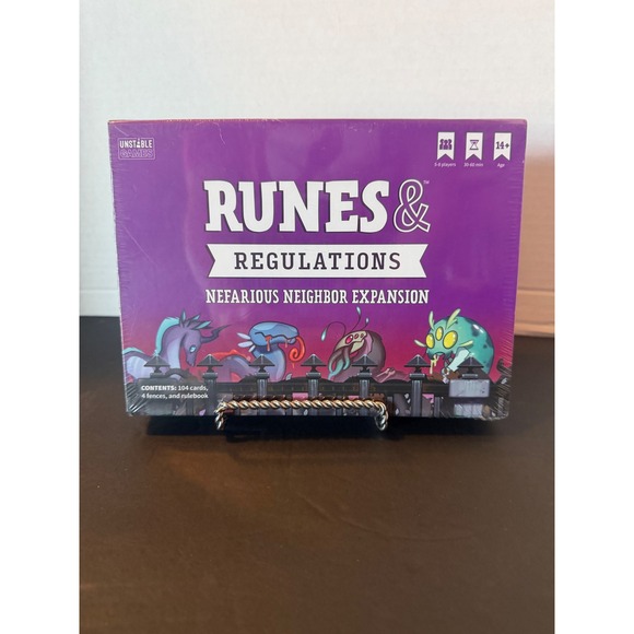Unstable Games Other - Runes & Regulations Nefarious Neighbor Expansion Unstable Games New Sealed